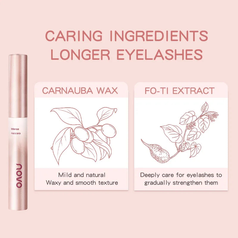 Long-Lasting Black Mascara, Thick, Curling, Waterproof, Quick-Drying, No Smudging,  Natural, Best For Christmas