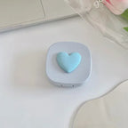 Women Color Contact Lens Case Red Heart Contact Lenses Box for Eyes Care Kit Glasses Case Holder Container