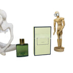 Perfume Emerald-Green Gold-Capped Eau De Cologne Sleek Square Bottled Herbal Fresh Vibrant Crisp Long-Lasting Fragrance Spray
