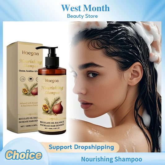 Nourishing Shampoo Gentle Cleansing Soothing Scalp Strengthen Hair Roots Moisturizing Remove Dandruff Smooth Refreshing Shampoo