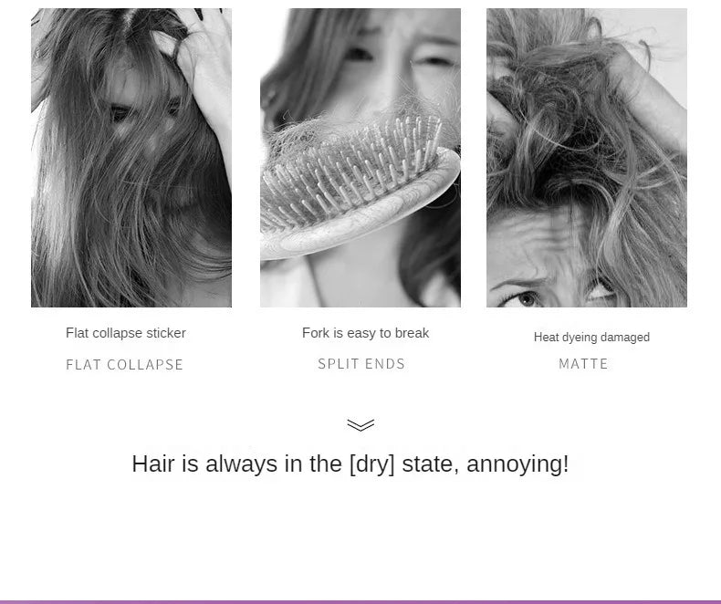 Hair Styling Serum Frizzy Dry Hair Rose Essence Oil Capsules Leave-in Anti Frizz Conditioner Repair Hair Care