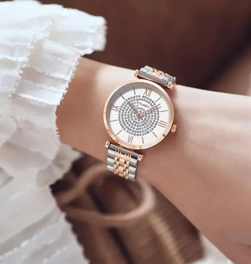 Women Watches Quartz Best Selling 2024 Products Dropshipping Stainless Steel Stainless Steel Dress Wristwatch Relogio Masculino
