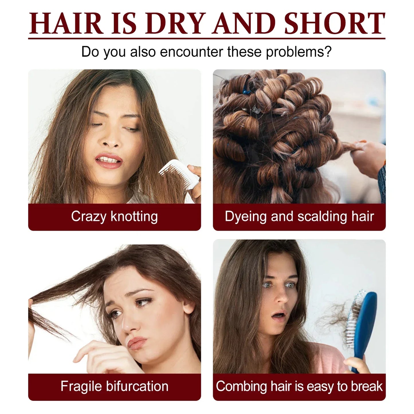 Hair Conditioner Essence Moisturizing Soften Repair Hair Mask Smoothing Treatment for Damaged Dry Curly Frizzy Hair Care