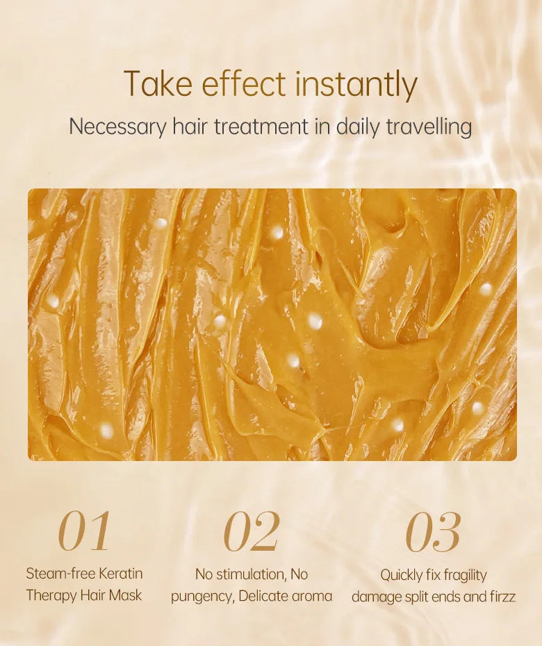 Magical Keratin Hair Mask 5 Seconds Repairing Damaged Frizzy Hairs Soft Smoothing Shiny Deep Nourishing Straightening Hair Care
