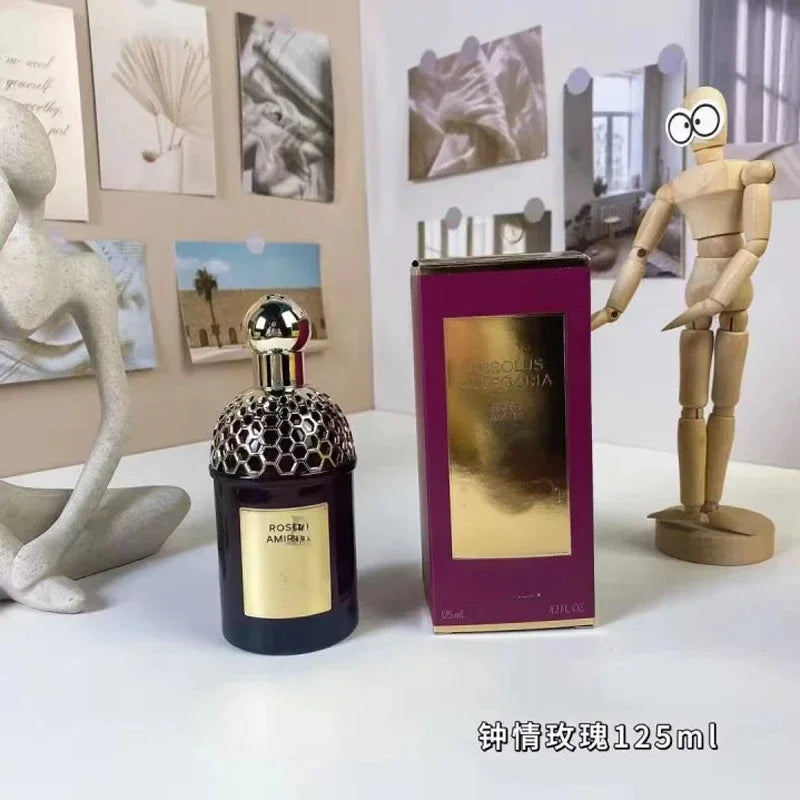 125ml Brand Original Cologne Eau De Parfum Lasting Rose Floral Scent Spray Women Perfumes Sandalwood Leather Men's Fragrance