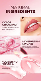 Natural Moisturizing lipstick Moisturizes and softens the water feeling, transparent and nude, easy to apply lip oil