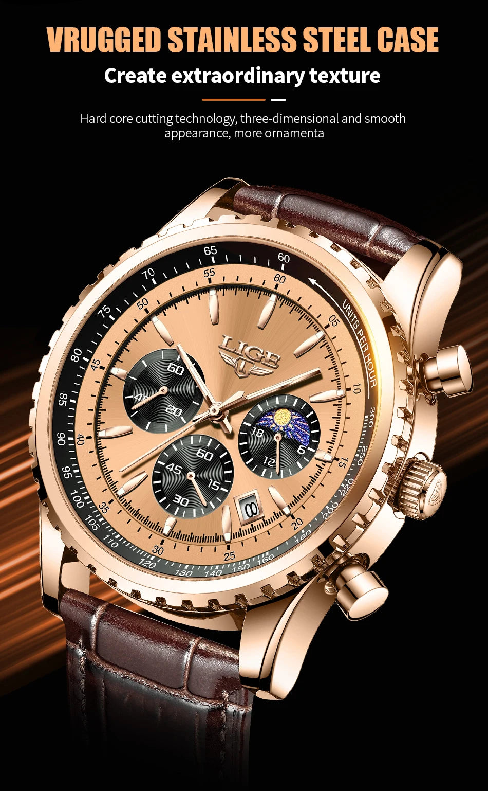 LIGE New Mens Watches Top Brand Luxury Men Wrist Watch Leather Quartz Watch Sports Waterproof Male Clock Relogio Masculino+Box