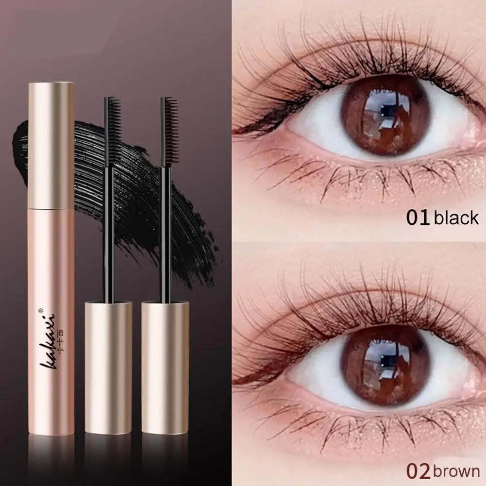 EyeLashes Mascara Waterproof Silk Fiber Mascara Black Long Curling Eyelash Extensions Non-clumping Eyes Makeup Cosmetics
