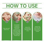 Face Cleansing Clay Mask Green Tea Turmeric Shrink Pore Blackhead Remover Exfoliating Moisturizing Oil Control Dead Sea Mud Mask