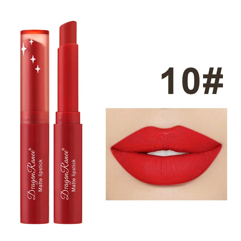 12 Color Matte Lipstick Nude Pink Matte Solid Lip Gloss Long Lasting Velve Red Tinted Balm 24 Hours Waterproof Makeup LipSticks