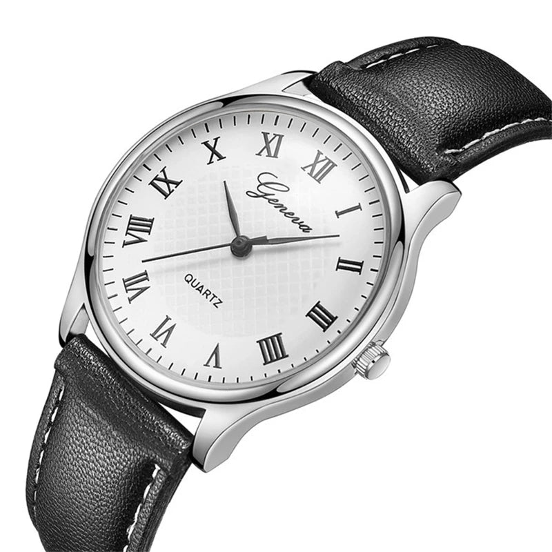 Luxury Mens Watches Top Brand Fashion Men's Quartz Watches Business Casual Leather Belt Male Wristwatches Clock reloj de hombre