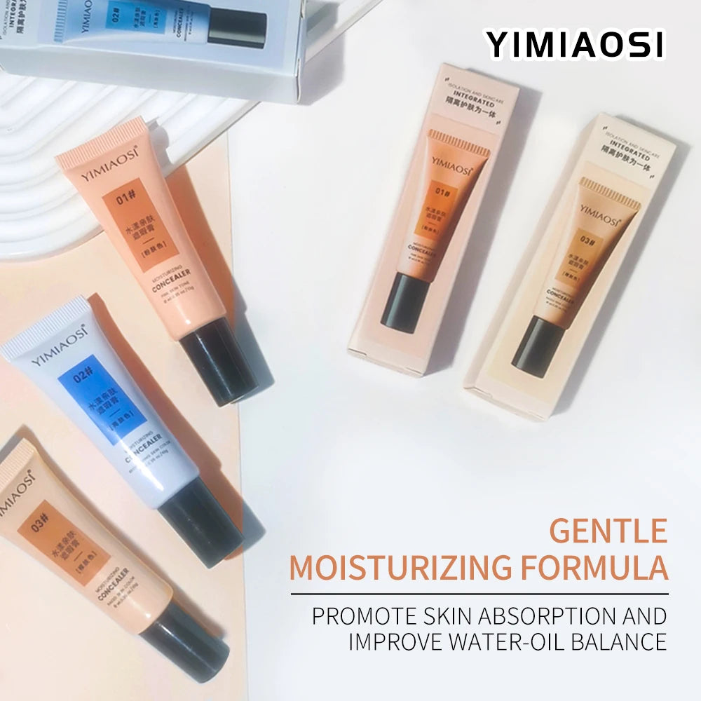 Concealer, multi-purpose cream, oil-free, long-lasting moisturizing, covering contours, highlighting and finishing makeup