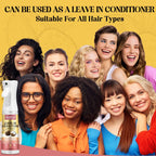 300ml Coconut Leave In Conditioner Spray for Curly Hair Smoothing Anti-Frizzle Soften Hair Protection Spray for Heat Damaged