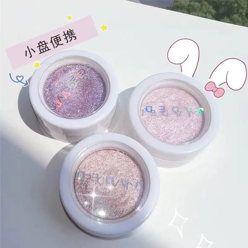 High Quality Matte Eyeshadow Palette Pearlescent Sequins Blush Eyeshadow Highlighter  For Women