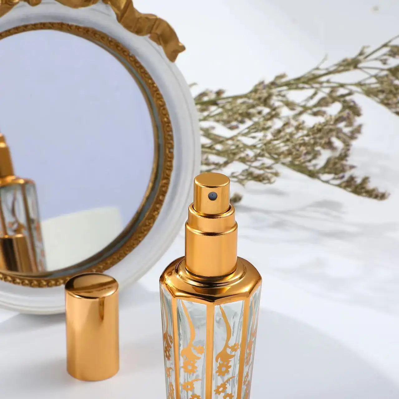 4pcs 15ml Perfume Bottle Portable Glass Refillable Spray Bottle Sample Empty Containers Travel  Perfume Bottle