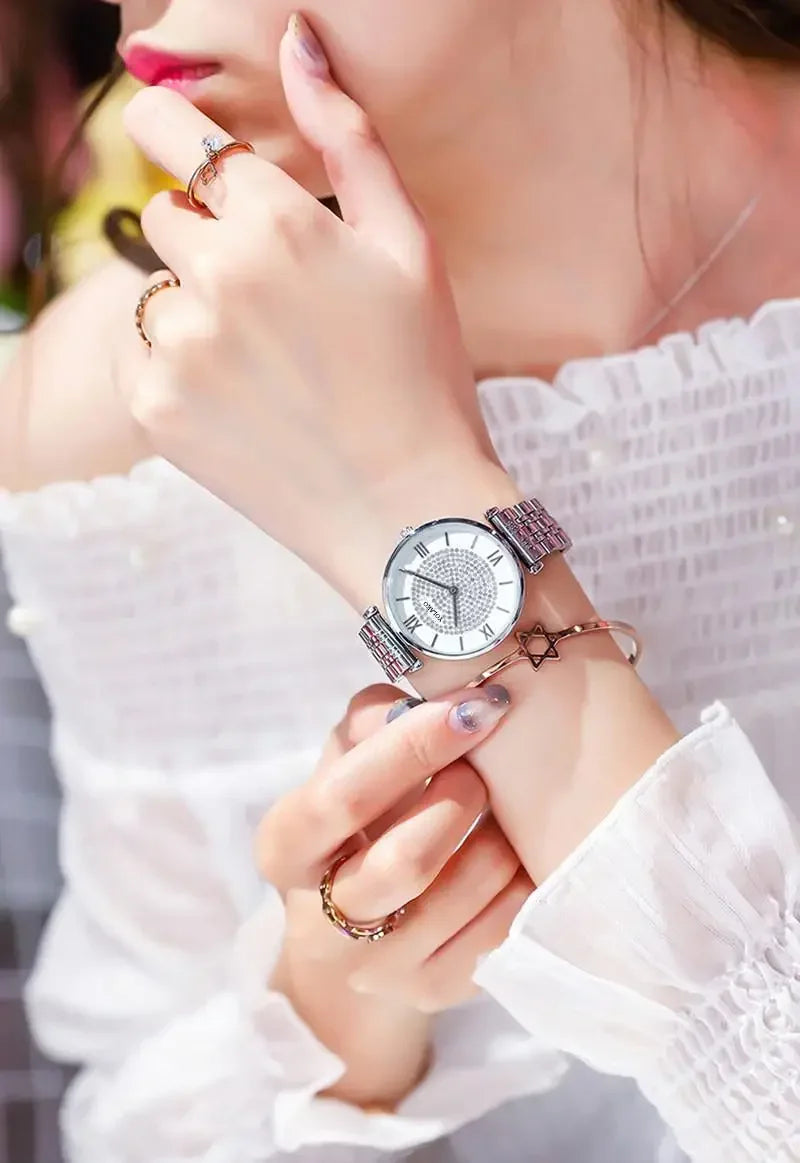 Women Watches Quartz Best Selling 2024 Products Dropshipping Stainless Steel Stainless Steel Dress Wristwatch Relogio Masculino