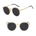 Fashion Women  Sunglases Round Sun Glasses New Metal Frame Eyewear Fishing Glasses UV400 Shades