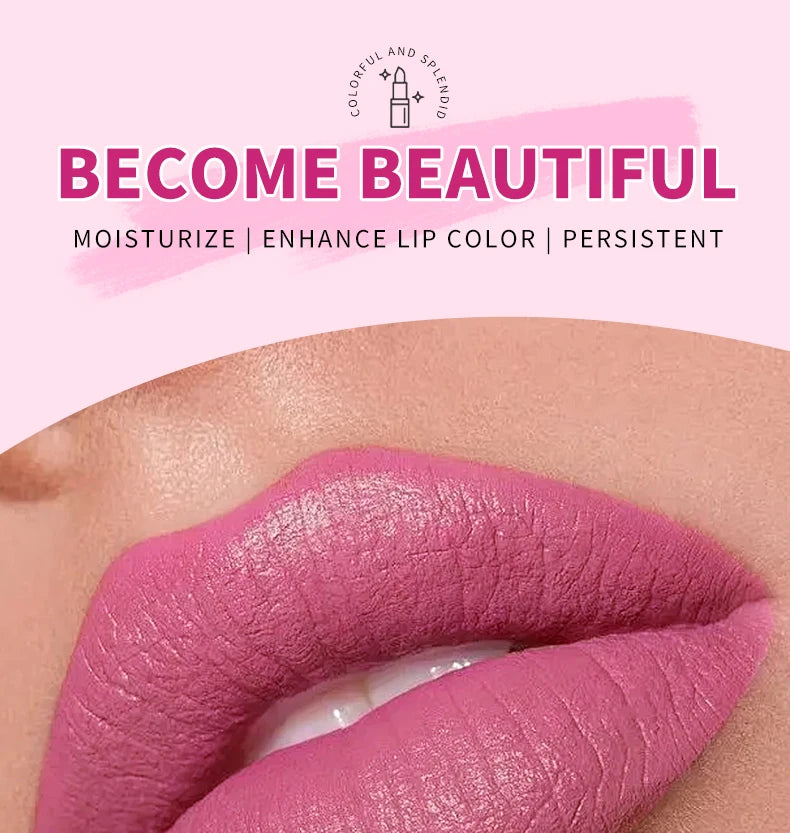 6-color lipstick set - moisturizing lipstick, gloss - lasting, lip color enhancement, cheap choice for women's gifts
