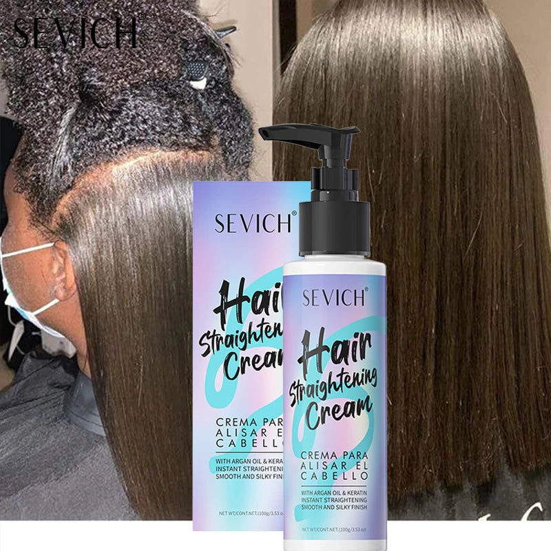 Keratin Hair Straightening Cream Hair Repair Conditioner Reduce Frizzy and Dry Hair Care Set Hair Salon Protein Correction Cream