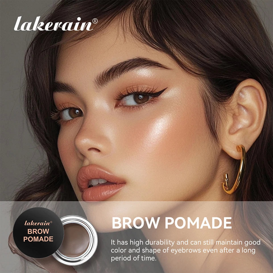 6 Colors Long-lasting Eyebrow Enhancers Makeup Waterproof 3D Natural Eye Brow Pomade Eyebrow Gel With Brush Professional Makeup