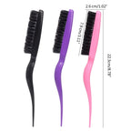 Boar Bristle Brush Comb Hair Teasing Brush for Women Men Salon Boar Bristle Beauty Styling Backcombing Brush