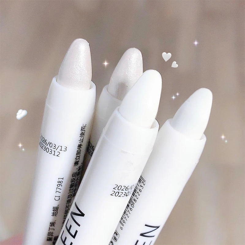 Brightening Flash Highlighter Eyeshadow Stick Pearl Matte White Eyeliner Pencil Eyes Head Waterproof Lying Silkworm Pen Cosmetic
