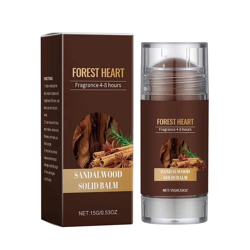 Sandalwood Solid Perfume Pure Sandalwood Oil Woody Balm For Men Fragrance Charming Attraction Odor Remover Deodorant Solid Balm
