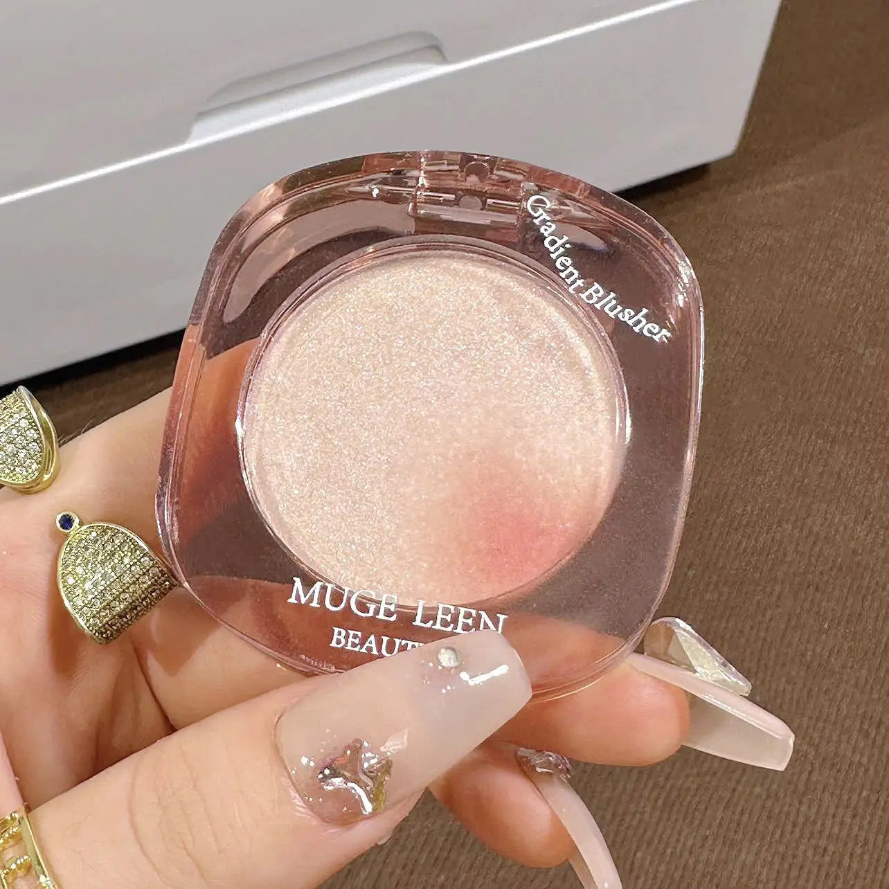 Makeup Highlighter Pink Polarized Shiny Glitter Brighten Cheekbones Eyes High Gloss Palette Highly Pigmented Shimmer Fine Shine