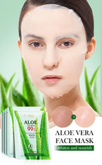1 Piece BIOAOUA Aloe Hydrating Soothing Facial Mask Moisturizing Preventing Roughness and Dryness Face Mask Sheet Skin Care