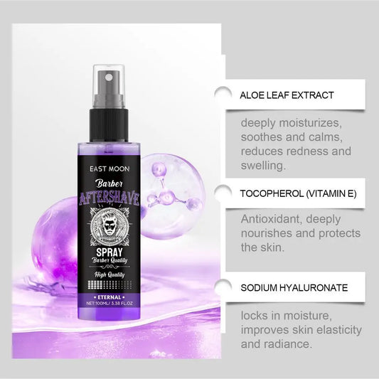 Men's After shave Spray Deep Moisturizing Hydrate Groomed Repair Soothing Damaged Beard Care Men's After Shave Spray