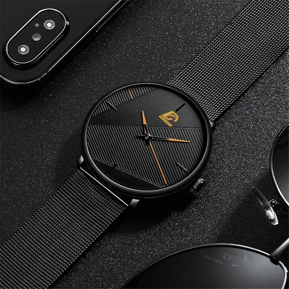 reloj hombre Watches Mens 2025 Minimalist Men's Fashion Ultra-thin Watch Simple Men Business Quartz Wristwatch relogio masculino