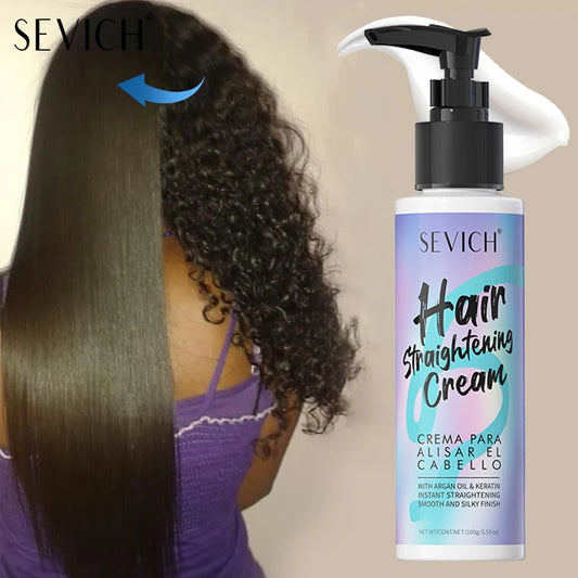 Keratin Hair Straightening Cream Hair Repair Conditioner Reduce Frizzy and Dry Hair Care Set Hair Salon Protein Correction Cream