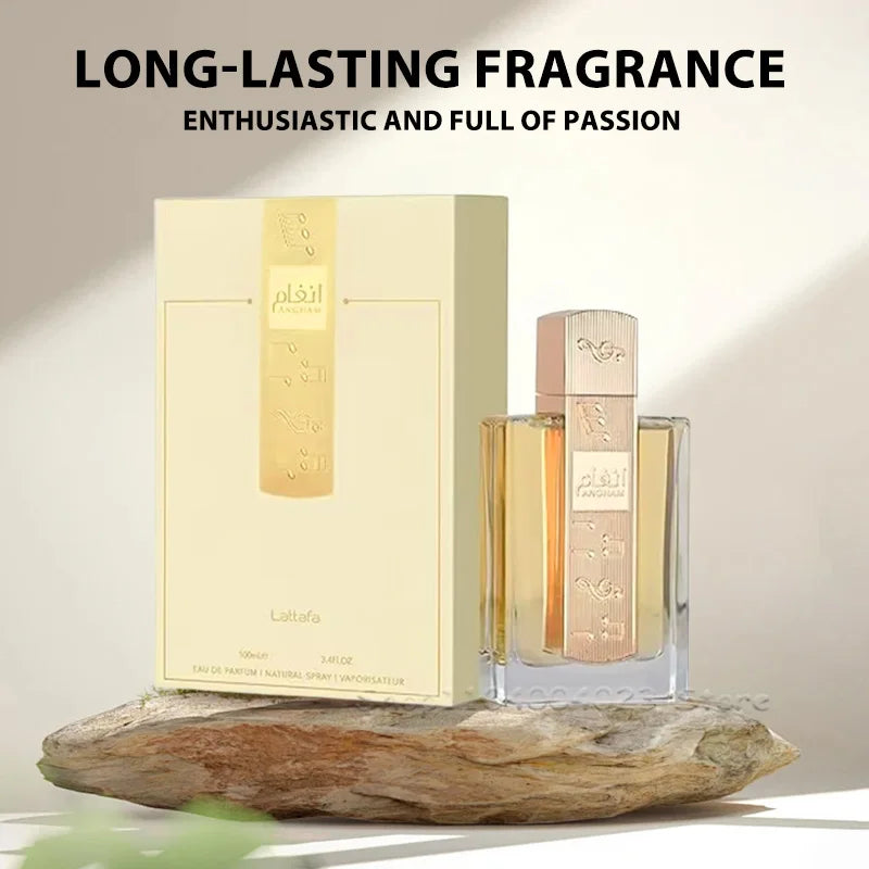 Lattafa Angham Eau de Parfum 100ml Fresh And Lasting Floral Scent-Original Arabic Perfume Long-Lasting Fragrance for Unisex