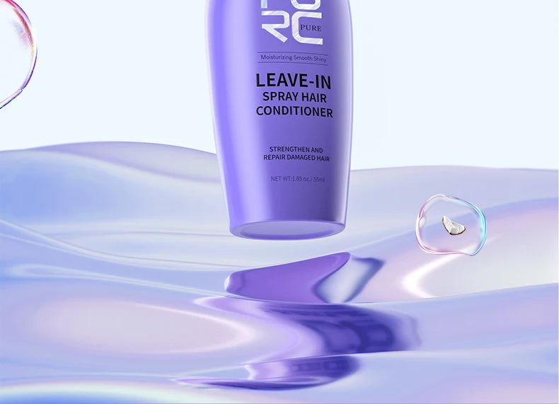 PURC Leave-In Conditioner Hair Spray Smoothing Straightening Shiny Repair Damaged Frizz Hair Treatment Hair Care