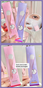 Double head silicone facial mask brush face cleaning scraper daub type mud film special brush beauty tool
