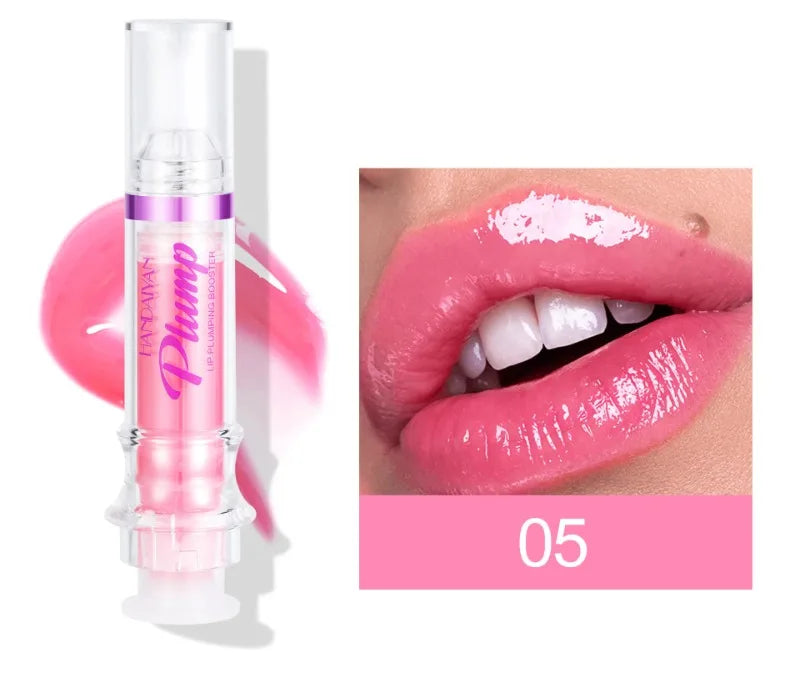 Lip Plumping Booster Lasting Sexy Plumper Glitter Red Nude Lipstick Liquid Waterproof Moisturize Oil Lipgloss Makeup Lip Care