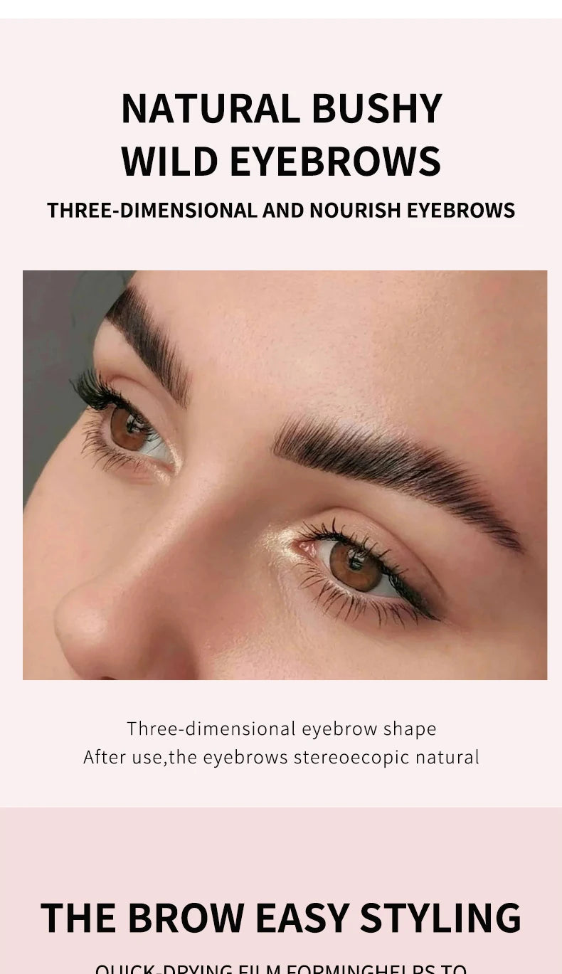 Eyebrow Styling Gel 3D Feathery Wild Brow Wax Waterproof Long Lasting Easy To Wear Shaping Eyebrows Makeup Sculpt Soap Cosmetics