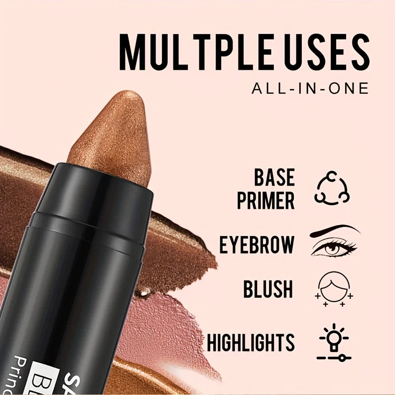 7 color waterproof eye shadow stick, pearlescent matte treatment, to create a natural and lasting eye makeup flash.