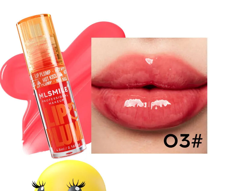 Mirror Like Lip Gloss Plumping Oil Transparent Hydrating Glaze Cute Duck Design Pouty Lips Liquid Stick Shiny Finish