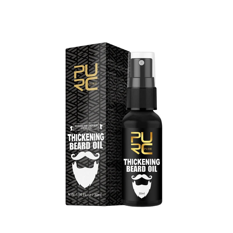 Natural Beard Care Essential Oil 30ml,Deeply Moisturizes Nourishes Beard,Smooth & Glossy for Men Fuller Thicker Styling Care