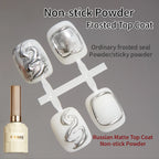 RS NAIL Russian Matte Top Coat Gel Nail Polish 10g Frosted Non Stick Powder Mat Top Coat Nail Art LED UV Semi Permanent Seal Gel
