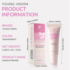 Pore-Blurring Makeup Primer Lightweight, Oil-Control Pre-Makeup Base Long-Lasting, Hydrating, and Smoothing Primer for Invisible
