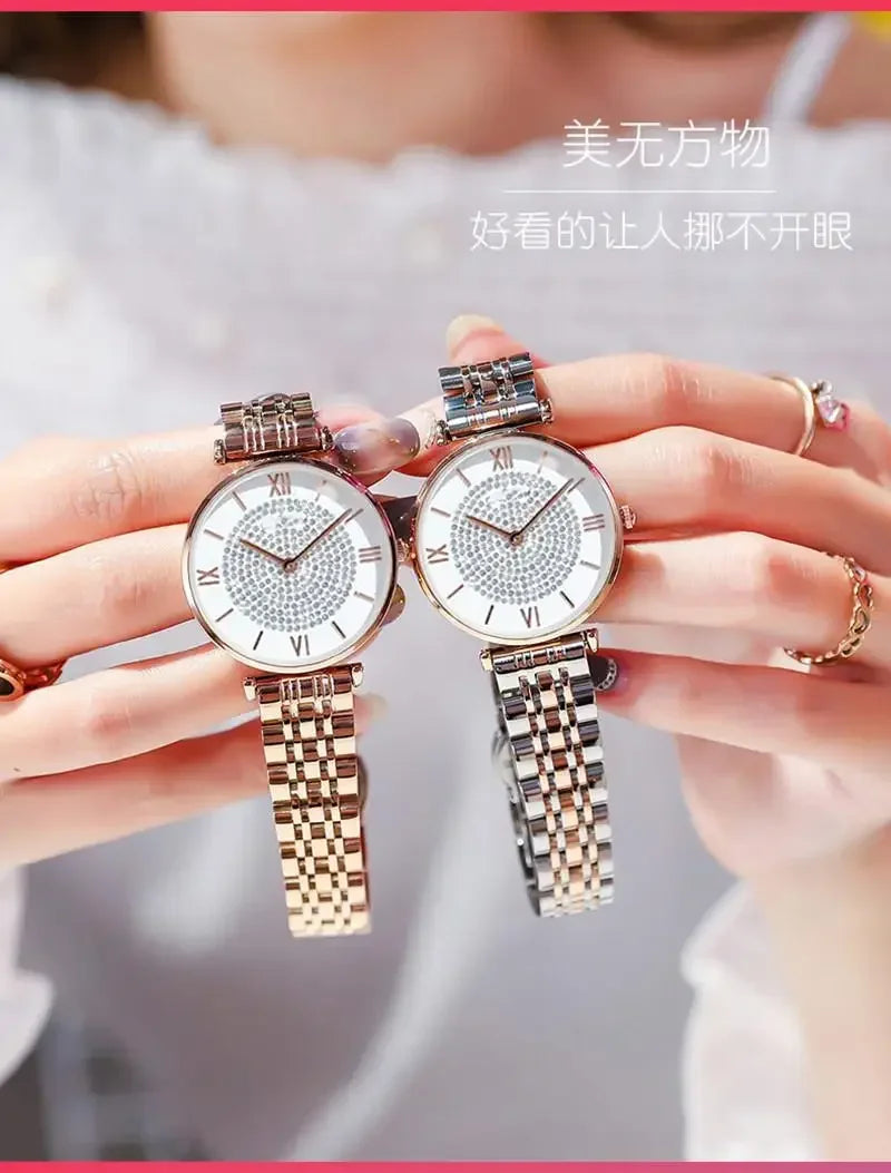 Women Watches Quartz Best Selling 2024 Products Dropshipping Stainless Steel Stainless Steel Dress Wristwatch Relogio Masculino
