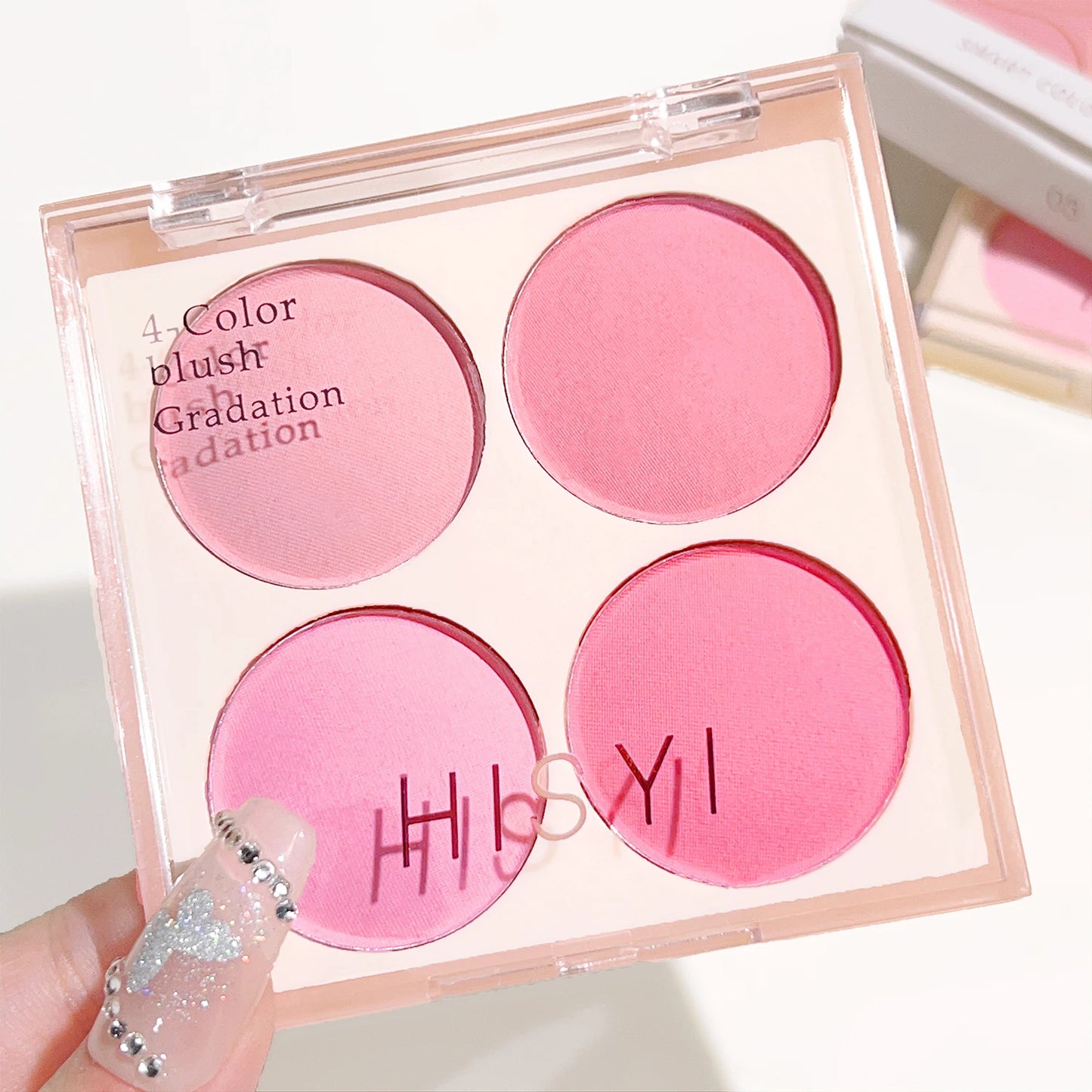 4-color blush bright warm color natural nude makeup effect brightening lasting easy to color face beauty cosmetics