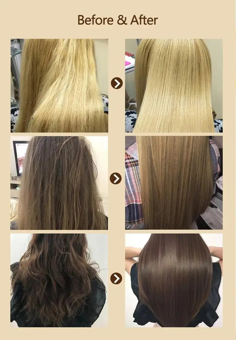 Keratin Hair Mask Magical 5 Second Frizzy Soft Smooth Repair Damage Hyaluronic Acid Conditioner Shiny Deep Moisturize Hair Care