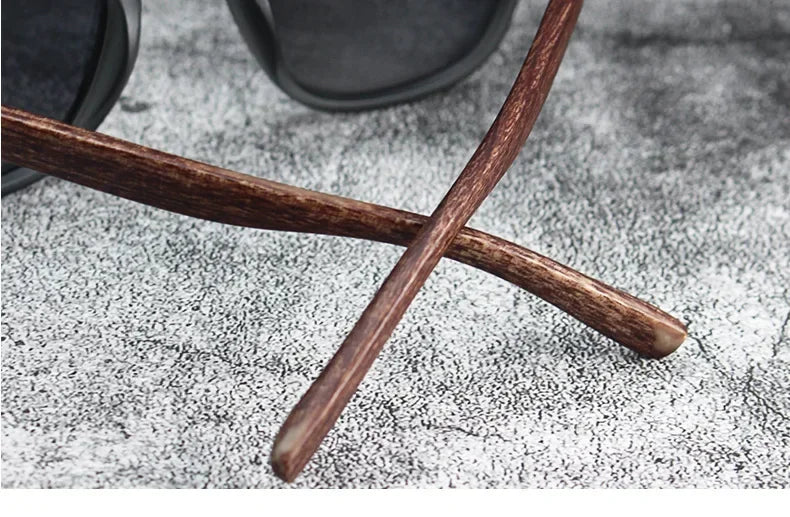 Luxury Wood Grain Leg Rice Nail Sunglasses for Women Car-driving Eyeglasses for Men Sun Shading Eyewear UV Protection Sunglasses