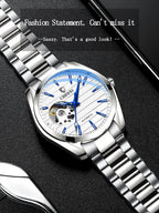 Luxury Fashion Mechanical Automatic Wristwatches For Men High Quality Stainless Steel Waterproof Luminous Mens Watch