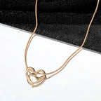 New Heart Necklace Ladies Clavicle Chain Neck Choker Necklaces for Women Jewelry Free Dropshipping Wholesale