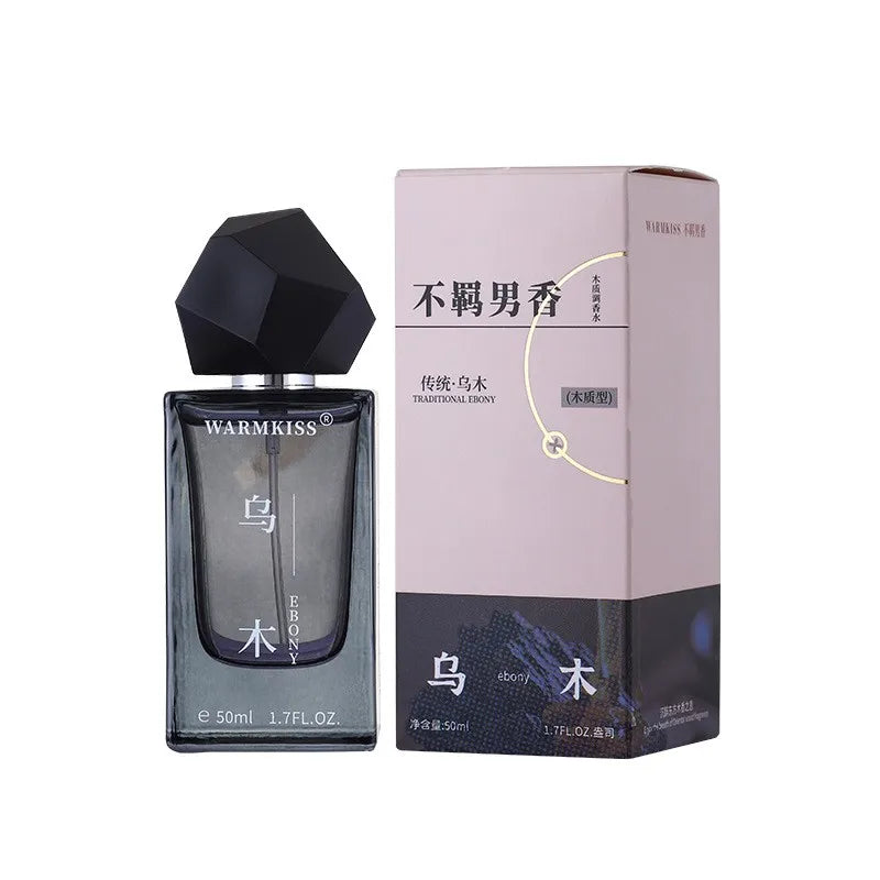 Sandalwood Ebony Perfume Spray,Woody Scent Men's Eau De Cologne,Cedar/Vetiver/Musk/Agarwood Light Fragrance Mist,Long Lasting