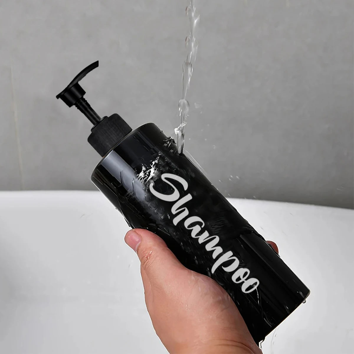 Shampoo Conditioner Bodywash Soap Dispenser Bathroom Shower Soap Dispenser Empty Shampoo Bottle Bathroom Essential